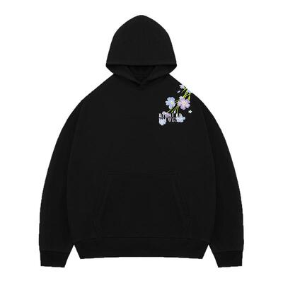 BIPOLAR过肩花丛连帽卫衣