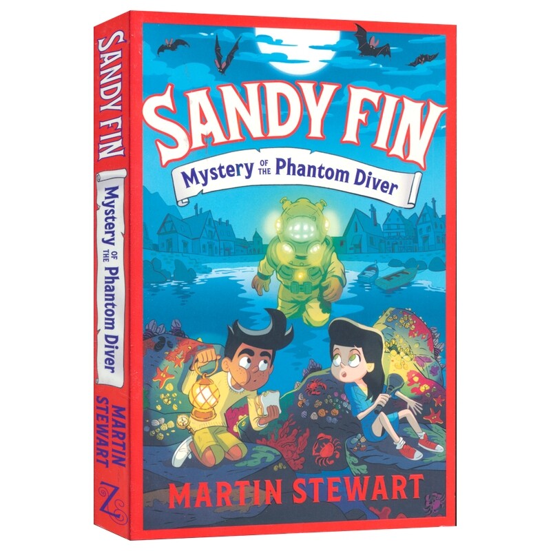 Sandy Fin Mystery of the Phantom Diver 桑迪·芬 幻影潜水员之谜 英语章节小说 爆笑悬疑海洋冒险故事 英文原版进口儿童图书