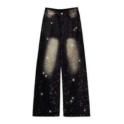 高腰宽松显瘦百搭直筒阔腿裤子