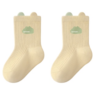 A类宝宝袜子春秋可爱卡通不勒新生婴儿中筒棉袜男女儿童袜子秋季