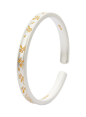 顺钦银楼S9999足银蒲公英手镯