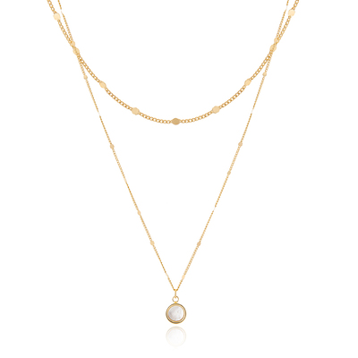 air-horizon双层叠戴女饰品项链