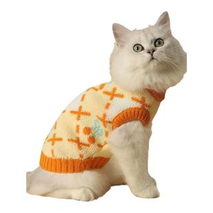 猫咪衣服秋冬款保暖衣服暹罗猫冬装防飞毛小猫冬装可爱宠物衣服