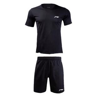 李宁运动套装女2026夏季女款瑜伽冰丝速干衣羽毛球服短袖t恤短裤