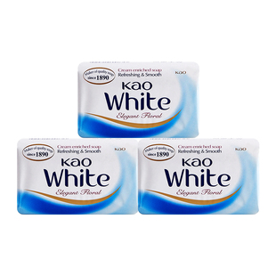 【淘秒】花王进口香皂洗澡沐浴皂清洁不紧绷家用肥皂130g*3块