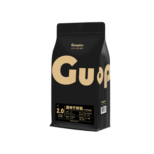 曼特宁咖啡豆GUO拼配意式中深度烘焙现磨黑咖啡粉1KG摩卡壶手冲