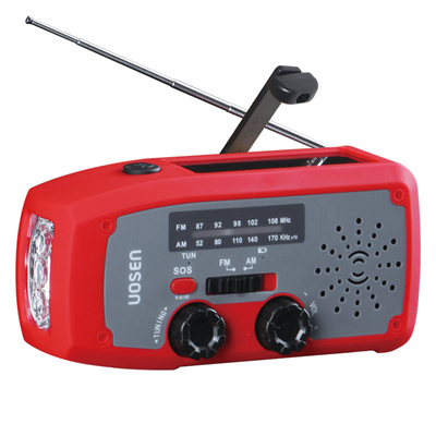 新型手摇发电收音机手电筒太阳能