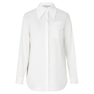 艺之卉精梳高支棉高级感刺绣鱼白衬衫秋新款知性上衣复古新世代