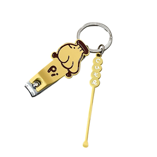 指甲剪挖耳勺二合一套装钥匙扣女生可爱便携指甲刀单个挂件指甲钳