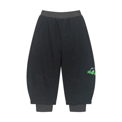 马拉丁童装儿童裤子25冬装新款女童设计感造型感潮酷牛仔长裤