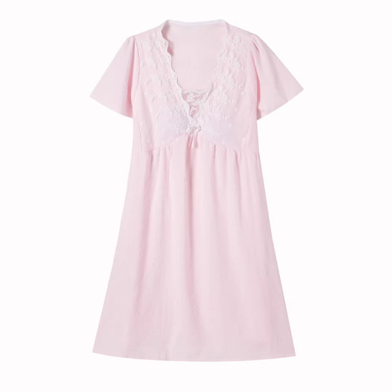 睡裙女带胸垫睡衣可外穿家居服夏