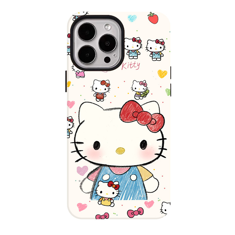 可爱油画适用苹果18promax手机壳iphone17pro菲林磁吸支架华为P90小米15亲肤手感vivo防摔保护壳oppo荣耀
