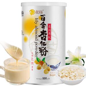 杏仁粉早餐冲饮台湾进口谷笑爷百合杏仁粉七白烘焙冲泡食品代餐粉