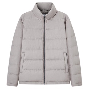 九牧王男装秋冬保暖御寒舒适含羊毛面料鸭绒修身简约排骨羽绒服