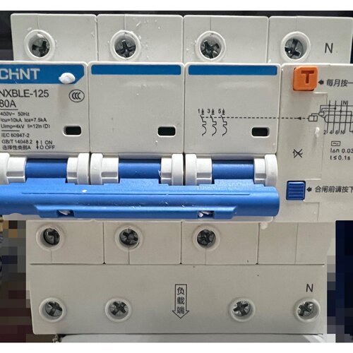 【维修议价】正泰NXBLE125带漏电断路器保护器空开空气开关漏保3p