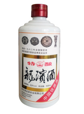 龙滨特酿 53度酱香白酒 500ml*1瓶 纯粮食固态发酵