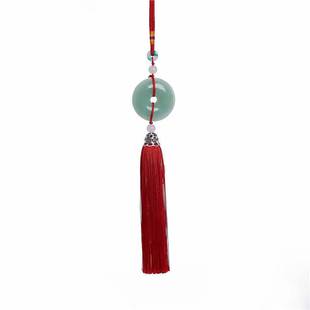 汽车挂件玉石平安扣创意车内吊饰后视镜男女士车载礼品车上挂饰