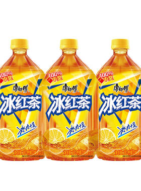 康师傅冰红茶1L*12瓶绿茶瓶装茶饮料香茶饮茉莉热带G可乐经典柚茶