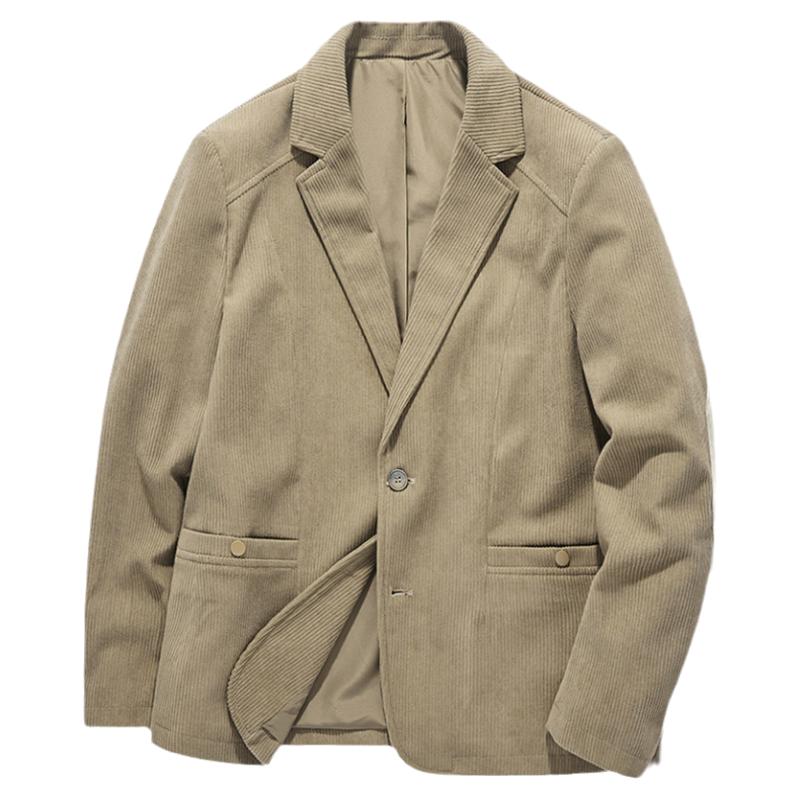 akyk秋冬灯芯绒西服男便服单西