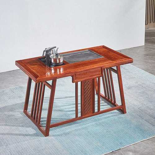 红木刺猬紫檀小茶台家用桌子阳台中新简易小桌椅新泡茶组合空间