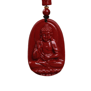 本命佛普贤虚空藏文殊菩萨朱砂吊坠守护神护身符正品官方旗舰店