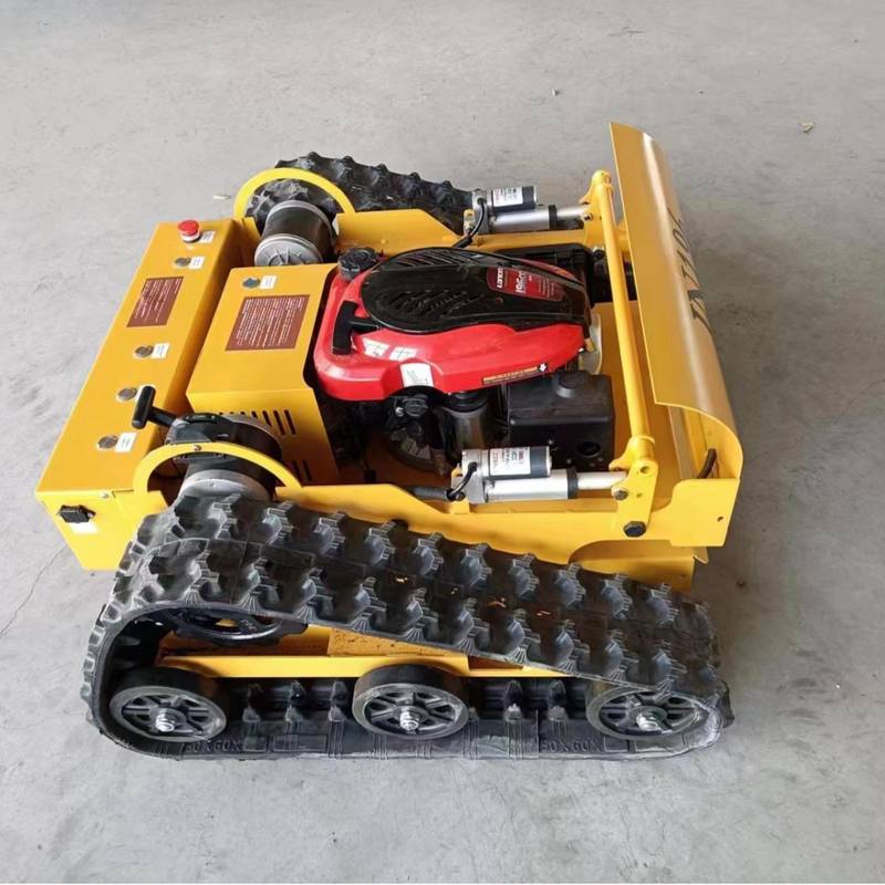 园林机械小型履带汽油割草车 农用果园除草机智能遥控割草车