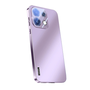 ZNM适用opporeno16手机壳新款电镀reno16pro保护套自带镜头膜oppo全包防摔男女高级感星河紫0pp0简约情侣软外