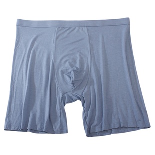 加长款防磨腿内裤男士莫代尔宽松舒适平角加大码运动跑步四角短裤