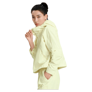 彳亍女士新品户外工装防水功能薄款徒步连帽外套RDTP0035