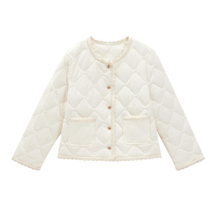 IEF/爱依服【大码女装】轻薄羽绒服2025冬新款法式小香风百搭外套