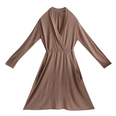 2025年春文艺领长款宽松毛针织衫