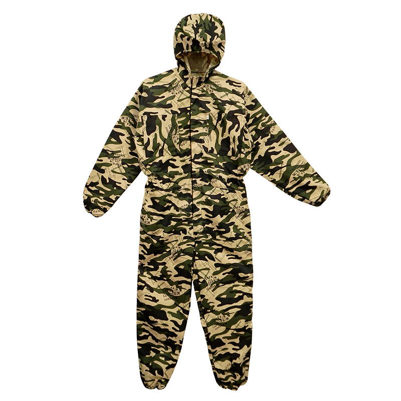 防尘衣服工作服防护服连体全身男迷彩打磨开槽粉尘车间汽修劳保服