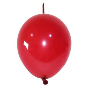 尾巴气球婚庆针尾气球链造型装饰生日布置马卡龙石榴红尾巴气球