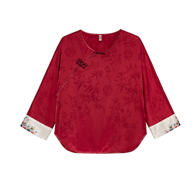 达芬奇密码中式丝绸睡衣蛇年礼物