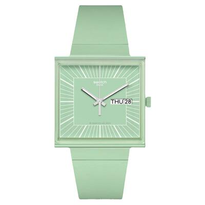 Swatch植物陶瓷时尚瑞士小方表