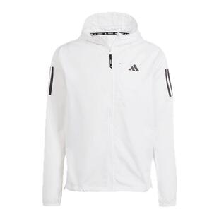 拒水修身跑步运动上衣连帽夹克外套防风衣男adidas阿迪达斯