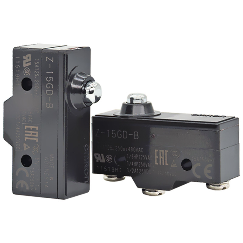 欧姆龙微动开关Z-GD-15ESR-GQA-GW-HQ-HW-B 行程滚轮按钮限位防水