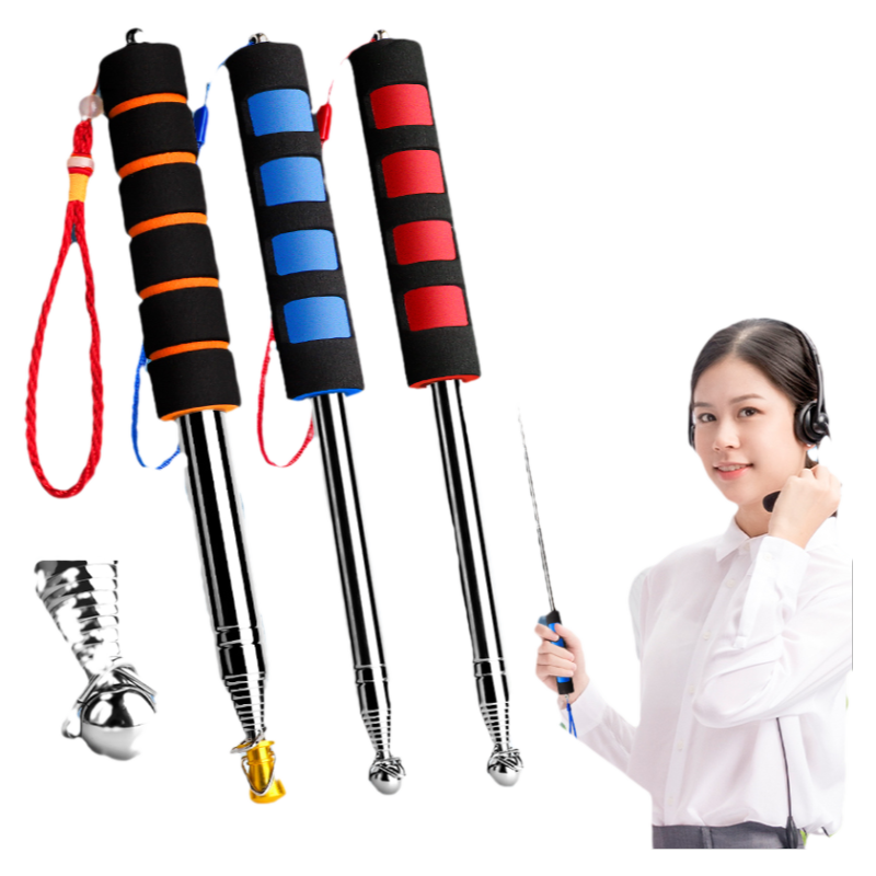 导游旗杆2米手持可伸缩旗杆便携式户外不锈钢旗帜收缩3米教鞭1米2.5米小型伸缩杆棍子加粗大旗旅游带团神器