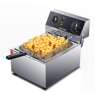 德玛仕电炸炉商用油炸锅专用炸锅炸炉单双缸炸串油条鸡薯条油炸机