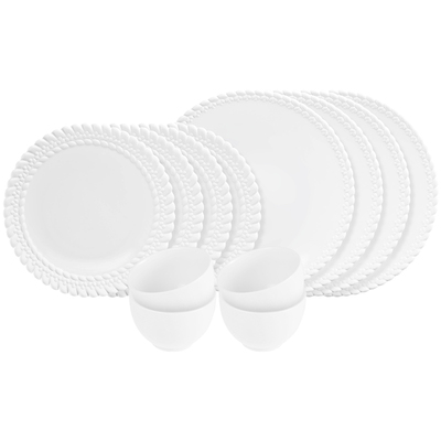 CHRISTOFLE昆庭4人份餐盘瓷碗汤碗套装家用瓷器餐具乔迁礼品