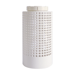 PVC虾池花漏鱼池排水口配件帆布养殖池110底排污口防堵防逃过滤网