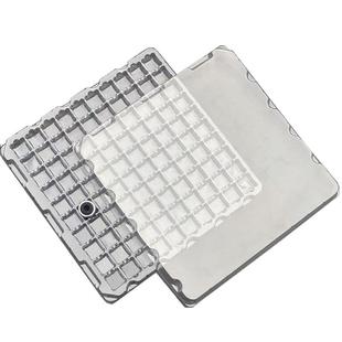 100格圆形吸塑托盘现货塑料托盘吸塑盒长方形包装生产厂家可定制