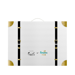 【新生儿顶配】帮宝适黑金帮纸尿裤+Nest Designs初雪方巾礼盒