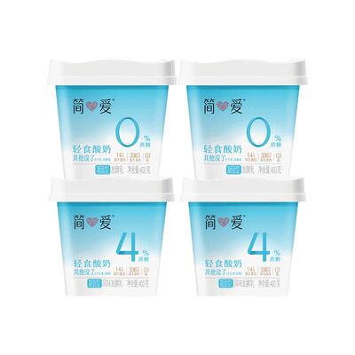 简爱0%蔗糖轻食酸奶4%蔗糖乳酸菌