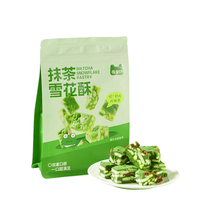 贵茶吾茶白抹茶雪花酥饼干
