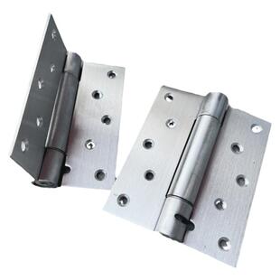 优质不锈钢单双向弹簧合页门较木门自动关闭门器隐形回弹铰链 4寸