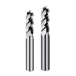 55度3刃铝用铣刀钨钢硬质合金高光铝合金立铣刀加长铜铝专用锣刀