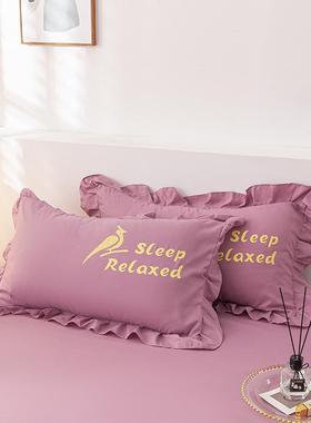 床单夏季纯棉床裙式床罩单件全棉防尘保护套1.5米1.8床垫床笠防滑