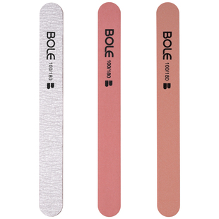 BOLE搏乐磨指甲砂条抛光双面搓条打磨美甲工具套装海绵指甲锉专用