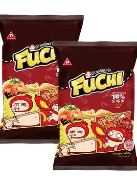 富吃泰国进口辣味虾条100g×2包